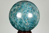 Bright Blue Apatite Sphere - Madagascar #191363-1